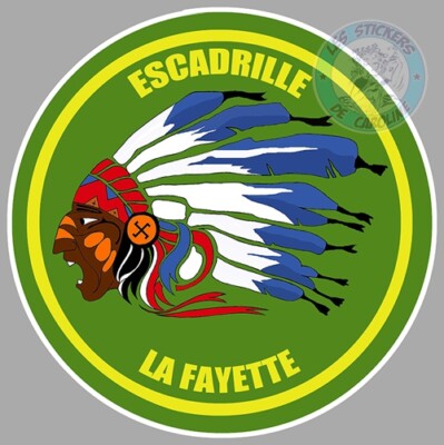 FRENCH AIR FORCE 2/4 SQUADRON BURST PLANE STICKER LB054