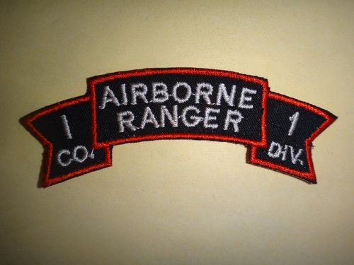 I Company AIRBORNE RANGER US 1st INFANTRY Division Vietnam War Scroll Patch