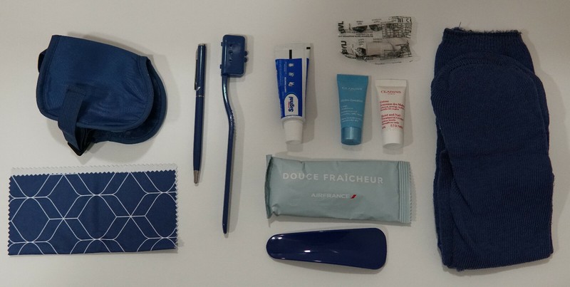 AIR FRANCE - Business Class Amenity Kit Pouch, Blue Color - Brand New