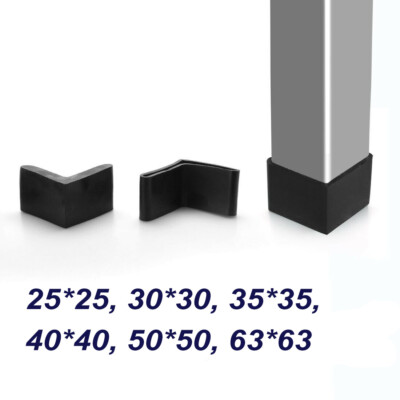 2" X 2" Angle Iron Vinyl End Caps - Fits 1/8" Thick Metal (Various Package Sizes Available) 3 thumbnail image