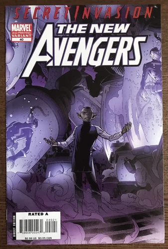 New Avengers #40 2nd Print Variant Comic Book Secret Invasion 1st Skrull Queen