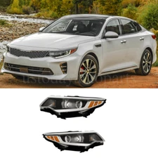 Passenger & Driver Side Headlights Headlamp Halogen For 2016 2017 2018Kia Optima