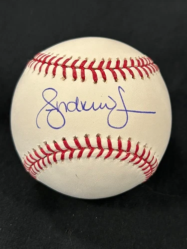 Andruw Jones Signed Auto OMLB Baseball Atlanta Braves BAS COA