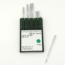 10 Groz-Beckert 135X16NW DPX16 Size 22 Leather Point Sewing Machine Needles