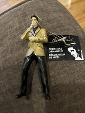 Kurt Adler Elvis Presley In Gold Suit Ornament 5 1/4 Inch