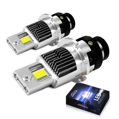 D2S D2R 2X LED Headlight Bulb Replace HID Xenon Super White 8000K Conversion Kit