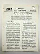 Power Control System Generator Locomotive Service Manual SD40-2 1983 EMD AA216