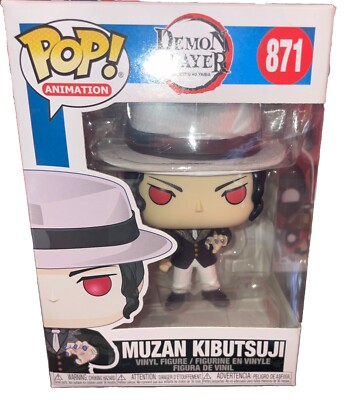 Muzan Kibutsuji Funko Pop! #871 Damage On Bottom Of Box + Protector Case(free)