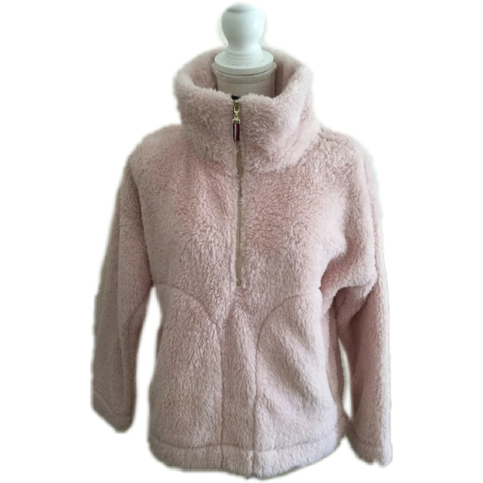 Tommy Hilfiger Pink Plush Turtleneck 