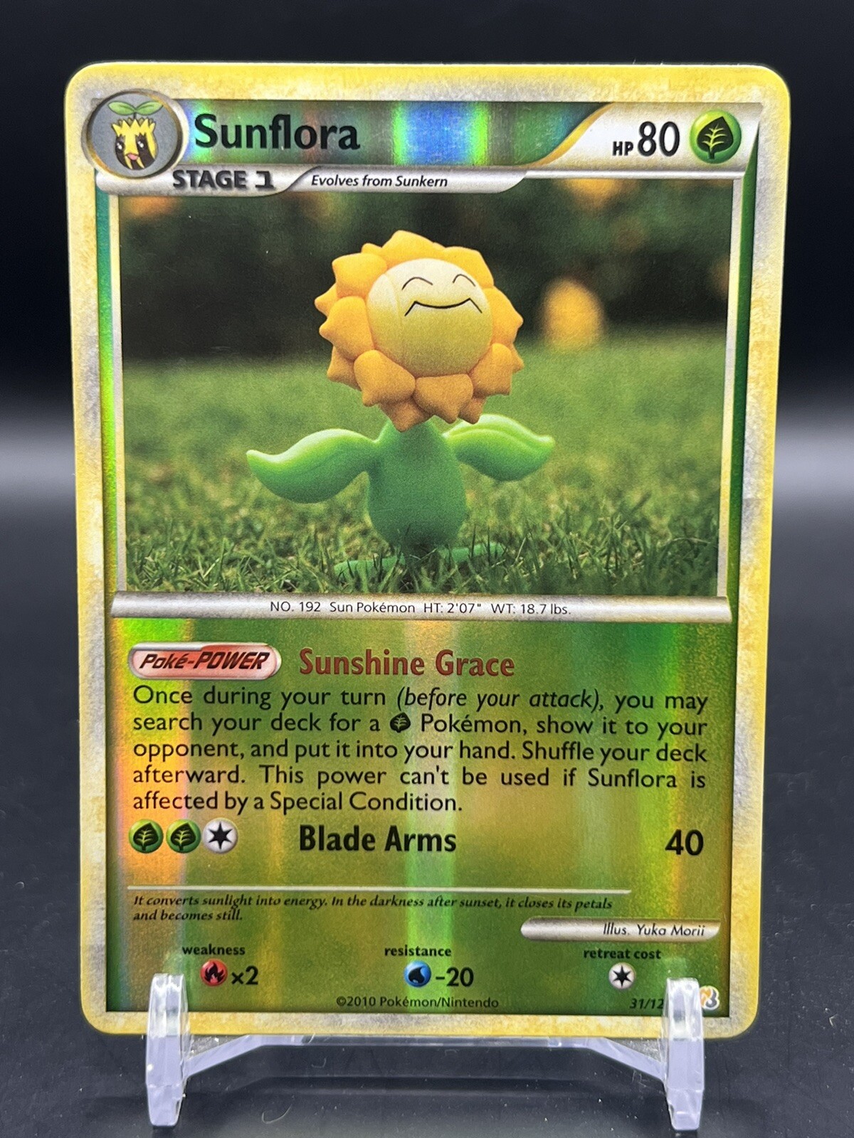 Sunflora 31/123 Reverse Holo Rare HeartGold SoulSilver Pokemon TCG LP