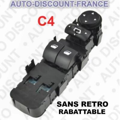 Commutateur Interrupteur Pour Lève-vitre Et Rétroviseurs Citroën C4 - Neuf PARTSLINE, Noir