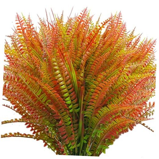 Artificial Plants Outdoor Pcs Artificial Ferns Outdoor Plants UV 22 Brown-image