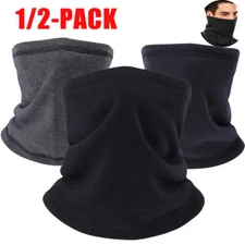 1/2PCS Winter Bandana Sports Face Mask Neck Warm Gaiter Fleece Thermal Ski Scarf