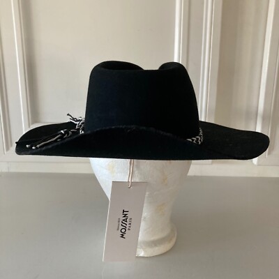NWT Mossant Free People Wild Heart Braided Trim Felt Hat  display picture 1