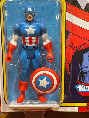 Marvel Legends RETRO CAPTAIN AMERICA 3.75" KENNER Wave 2 Figure UNPUNCHED - MINT - 第 2/8 張圖片