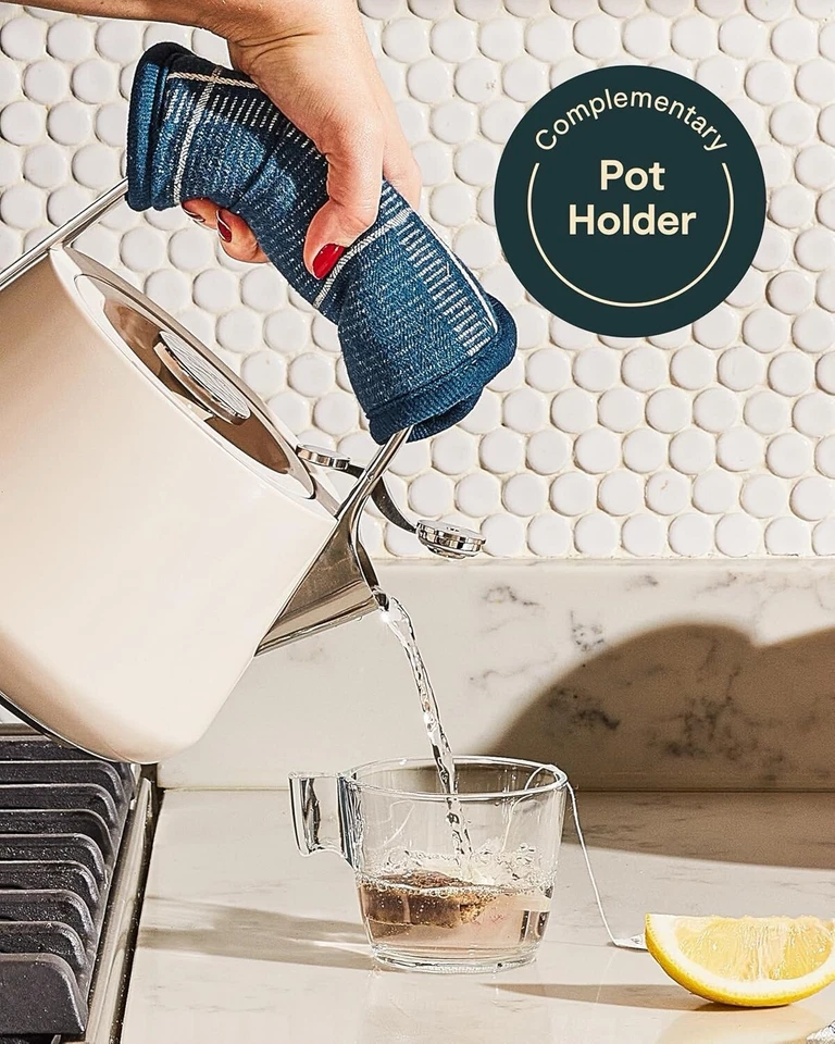 Caraway 2 Quart Whistling Tea Kettle, Non-Toxic, Color: Mist, New! - Image 2 of 4