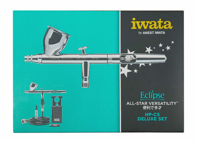 ANEST IWATA HP-CS-JP Set with Air Hose Eclipse Airbrush Gravity Made Japan NEW