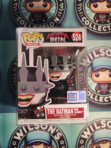 Funko Pop The Batman Who Laughs 524 NYCC 2024 Sticker In Protector