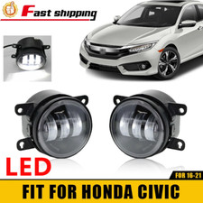 Pair Led Fog Lights Driving Lamps For 2016-2021 Honda Civic Front Left Right Pair Led Fog Lights Driving Lamps For 2016-2021 Honda Civic Front Left Right
