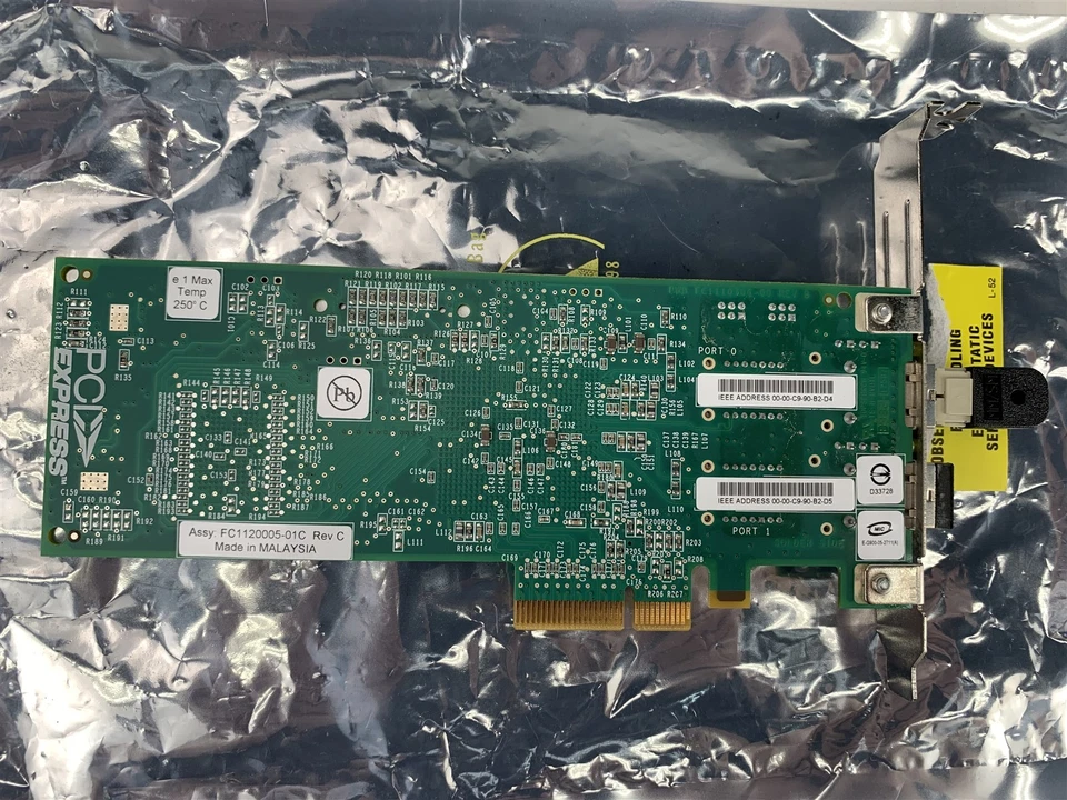 IBM 10N7255 4GB Dual Port Optical LC Fiber PCI-E HBA FC1120005-01C5 - Image 2 of 2