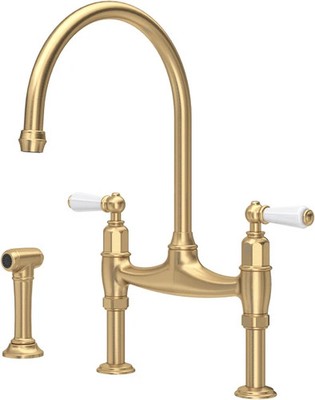 Perrin & Rowe 4173 BRWPC Ionische Phönizische Brücke Spültischarmatur mit Spülmaschine AX4296