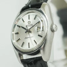 Vintage 1969 **NEAR MINT** OMEGA Seamaster Cal.681 Automatic Silver 25mm Women's