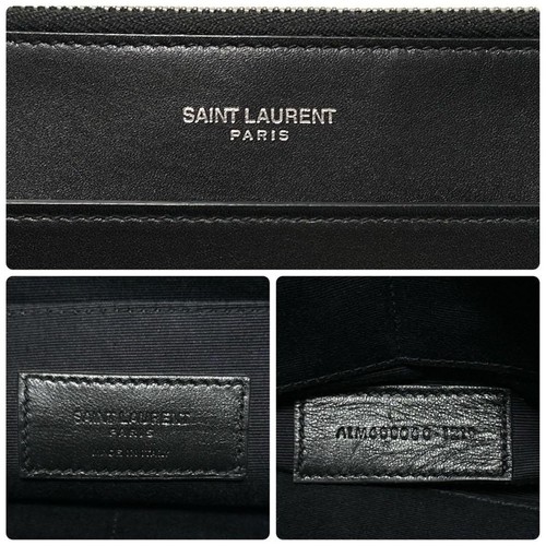 Pochette pochette cuir noir points de vente K51 Extreme Saint Laurent Paris