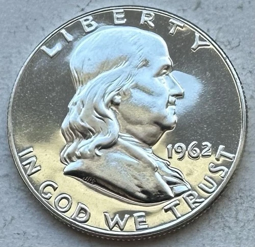 1962 Proof Franklin Half Dollar 90% Silver-INV#8904