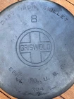 Vintage Griswold Large Block Logo #8 Cast Iron Skillet Frying Pan