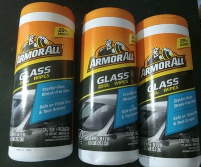 Armor All Glass Wipes, Wipes for Car Interior - 3 PACK