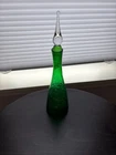 Vintage Blenko Crackle Glass Decanter 920s Jade Green – Winslow Anderson w/ Stop