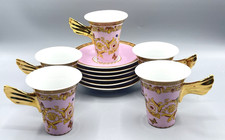 11 Piece Rosenthal / Rutherford Versace "LE JARDIN DE" Cups  Saucers