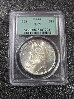 1923 Peace Silver Dollar MS65 PCGS | eBay