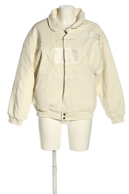 LOIS Bomberjacke Damen Jacke Gr. DE 34 wollweiß-silberfarben Casual-Look