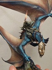 NAZGUL ON FELL-BEAST Mordor lord of the rings warhammer 28mm Painted MESBG