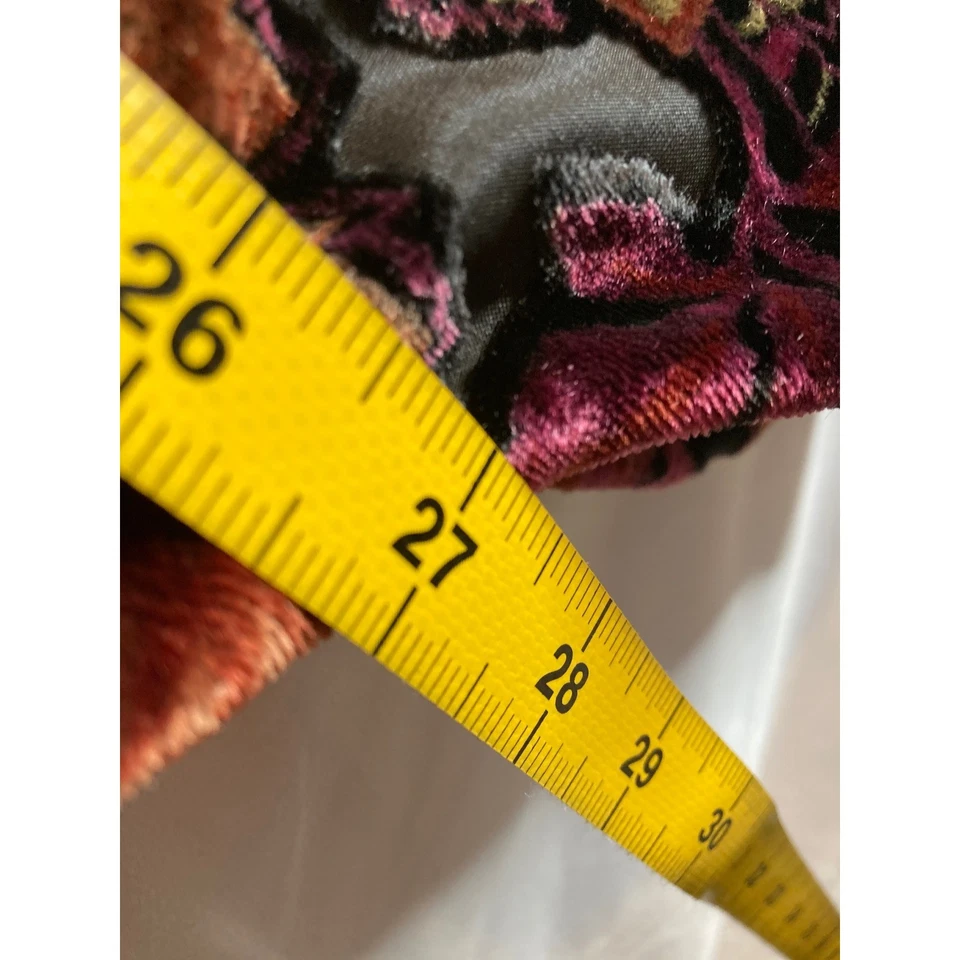 Kimono Tolani Para Mujer Floral Terciopelo Burnout Talla Única Colores Otoño Rico Boho Lujo Foto 4 de 4