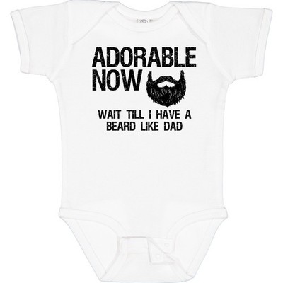 Inktastic Adorable Now...Wait Till I Have A Beard Like Dad Baby Bodysuit Men Has