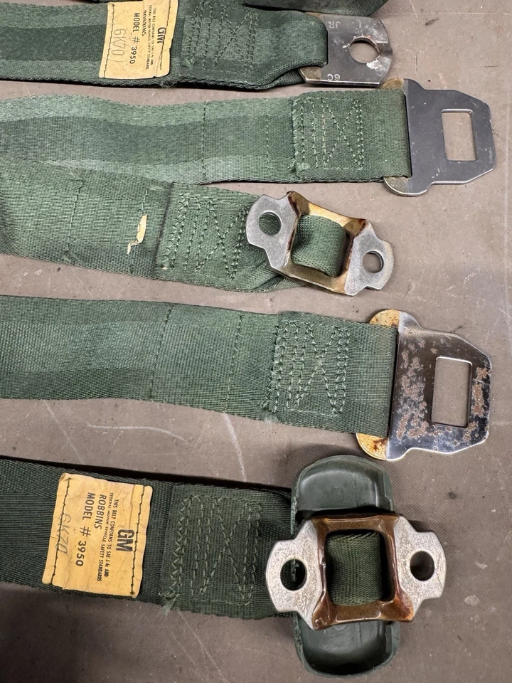 Cinturones de seguridad Chevelle Impala Cutlass 1966-1972 Skylark GTO 442 Malibu OE Foto 2 de 4