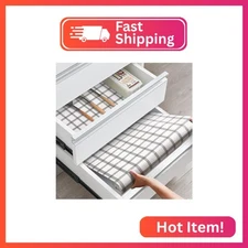 ALIUNI Drawer and Shelf Liner, Non-Slip Kitchen Cabinet Liners Non-Adhesive Thic