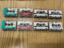 Lot of 8 Micro AUDIO 60, MIN CASSETTE TAPES MICROCASSETTE MIXED