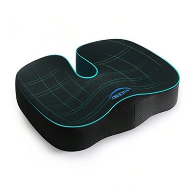 Ergonomic Memory Foam Seat Cushion | Tailbone & Sciatica Pain Relief