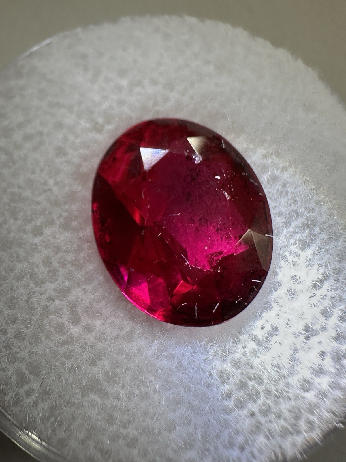 4.65ct Pigeon Blood Red Ruby Facet Cut Oval