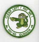 PATCH HELICOPTER USAF HH-60 GUNNER CLEAR LEFT PAY ME VEL BACK PARCHE