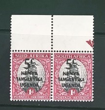 Kenya Tanganika Ugandan Over Print South Africa Pair In MNH Gen4