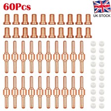 60Pcs/SET Plasma Cutter Nozzle Tips Consumables For LG-40 PT-31 Torch CUT40 50