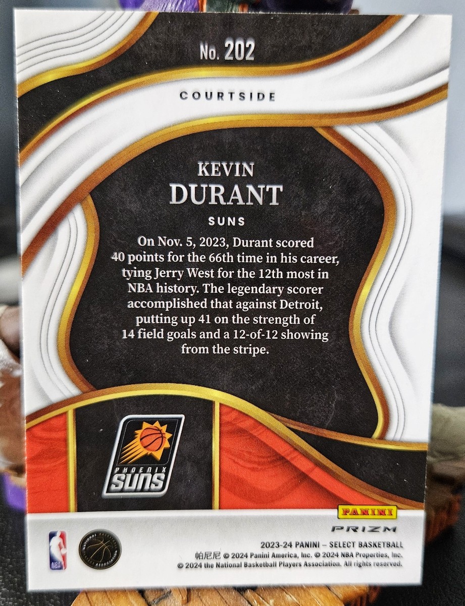 2023-24 Panini Select - Courtside Kevin Durant #202 Tiger Stripes