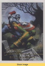 2023 Flair Marvel Flairium Level 2 Captain America Jon Wayshak #FT-19 READ z6b