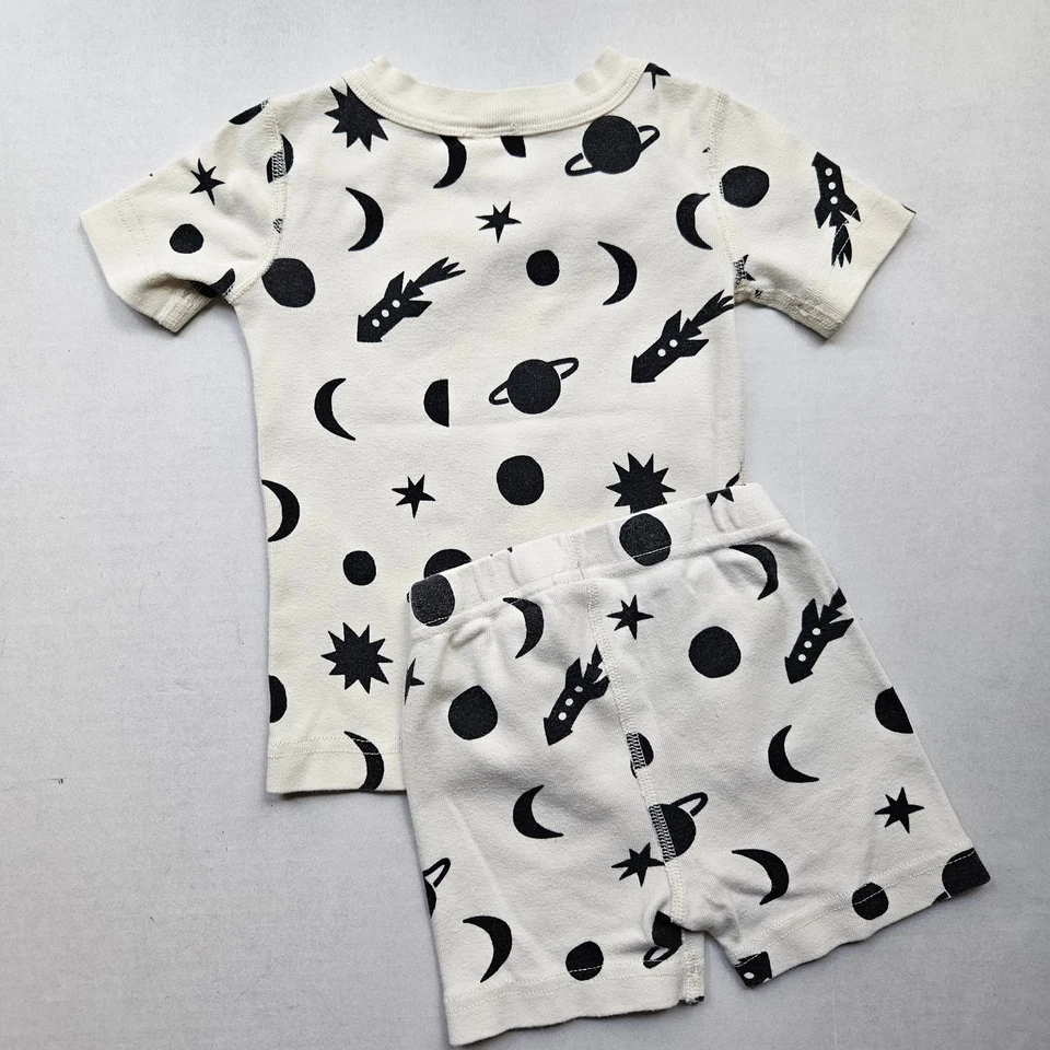 Conjunto de Pijama Hanna Andersson Luna y Estrellas Talla 2T Usado en Excelente Condición 100% Algodón Orgánico Foto 2 de 4