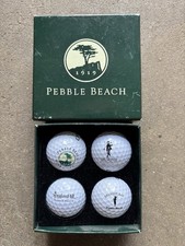Pebble Beach Callaway Golf Ball Set Of 4 - Collectable Golf Balls