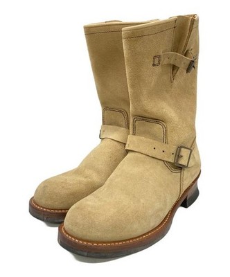 LONE WOLF Stiefel Engineer Boots LW00300 Wildleder Beige Größe 8